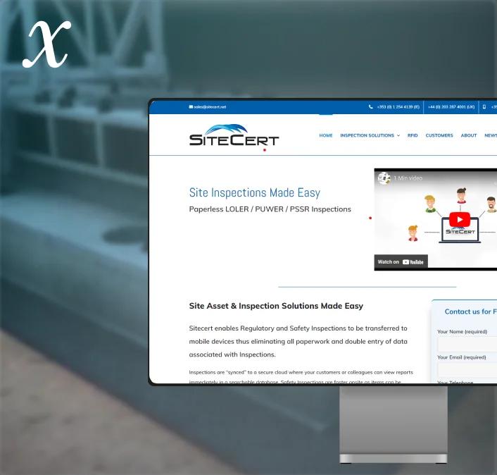 Paperless Inspections software development for Sitecert